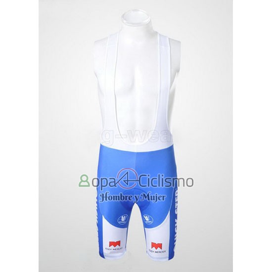 Quick Step Floor Ropa Ciclismo Culotte Corto 2010 Hombre Mangas Cortas Lider Rojo y Blanco